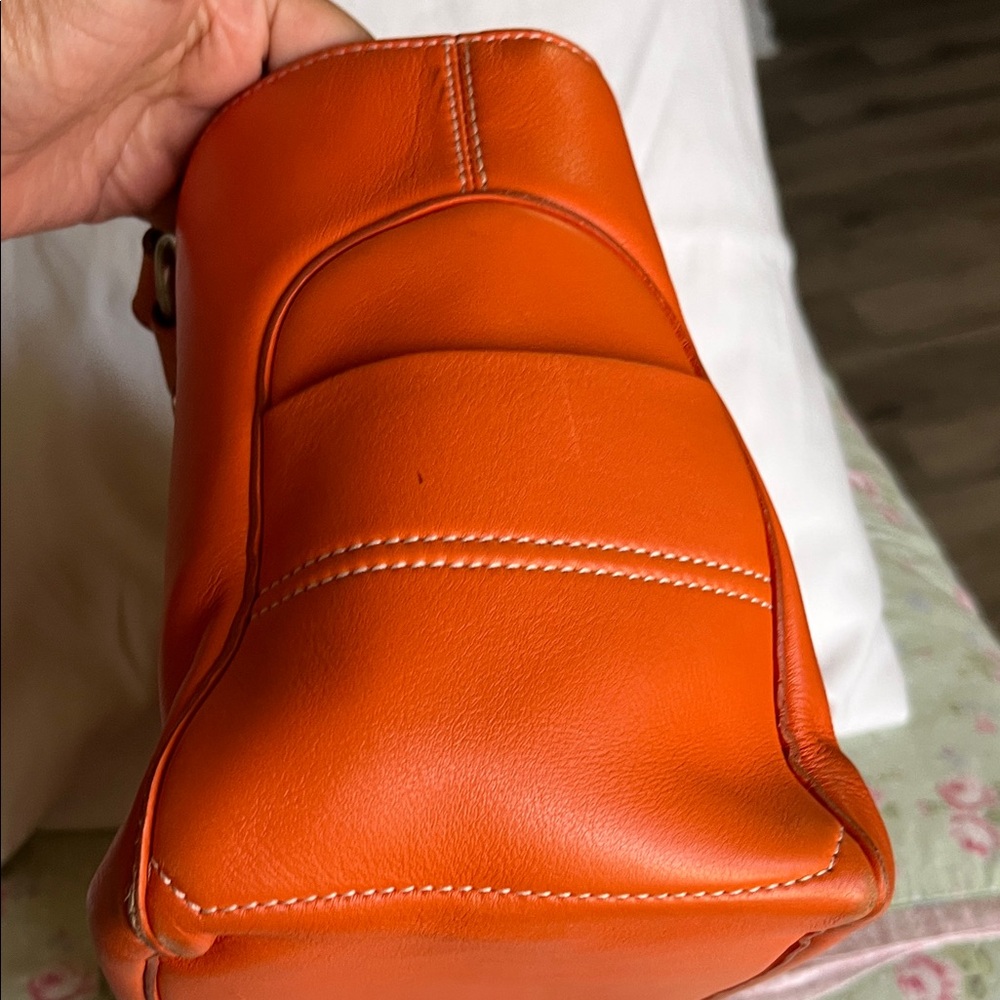 Celine Bougie Bright Orange Satchel Bag - Picture 3 of 13